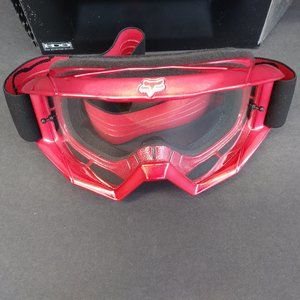 New Fox Main Motocross Goggles Red with Tear-Off Tabs